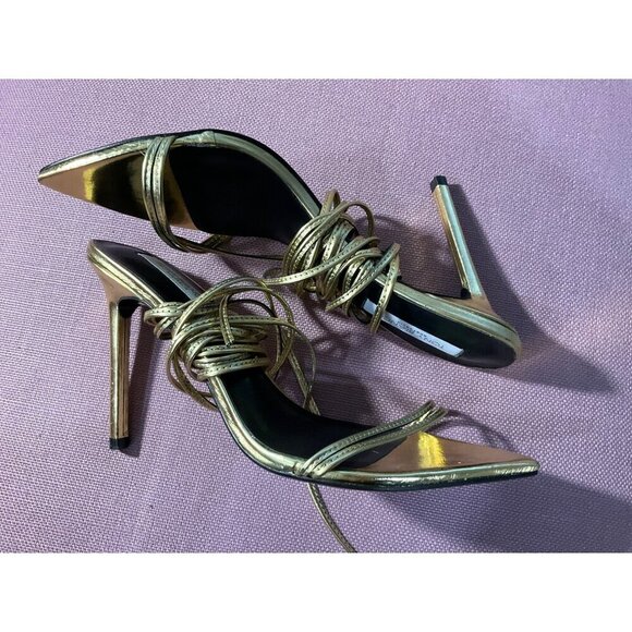 Tony Bianco Millie Sandals in Gold Foil 9 with Box Womens High Heels - Picture 8 of 15